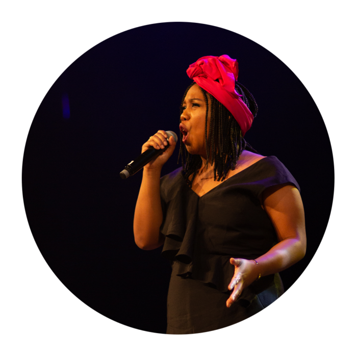 Romy, chanteuse, membre du groupe Gospel 4 Freedom