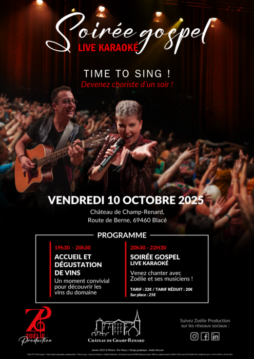 Affiche de la Soirée Gospel Live Karaoké