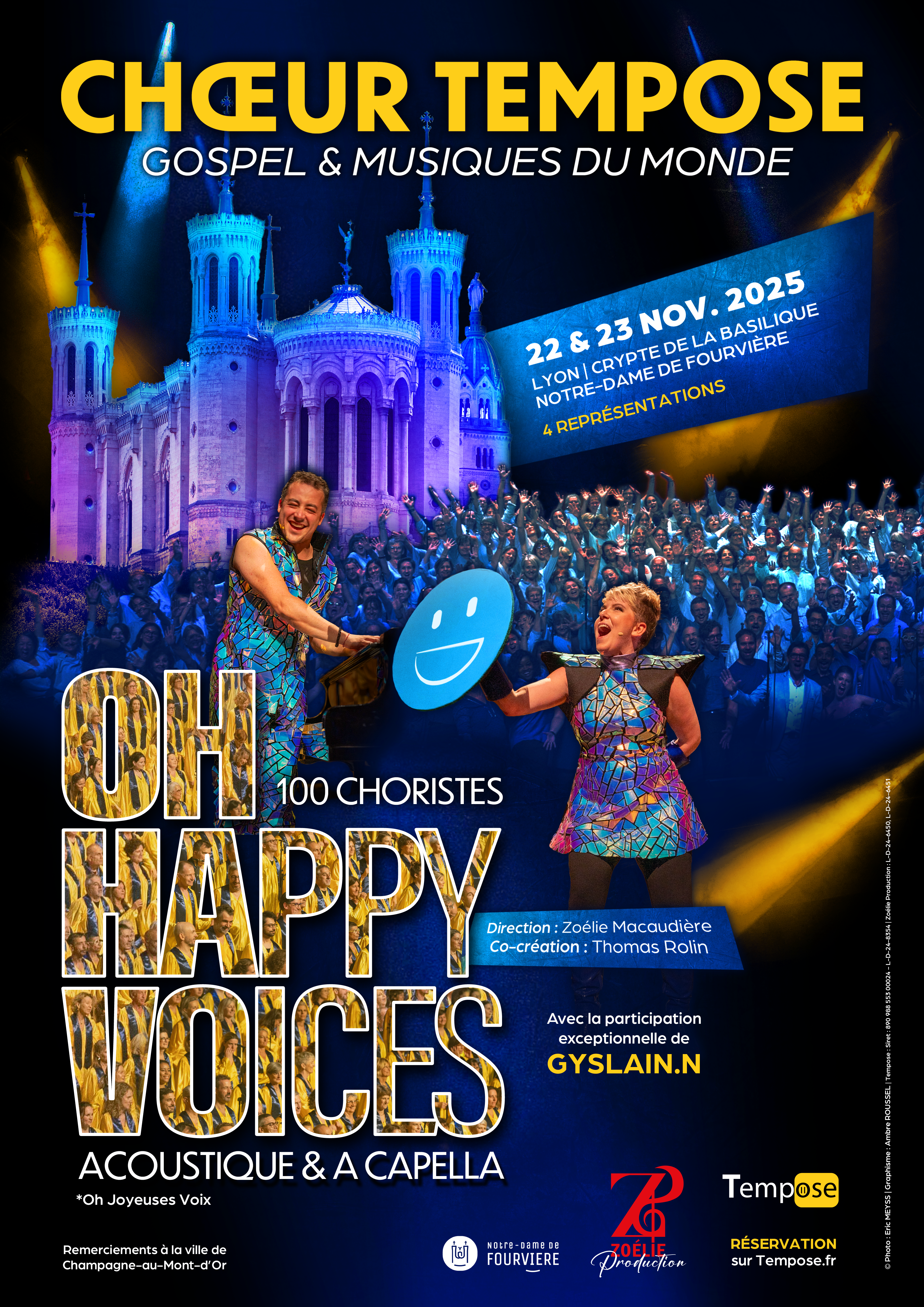 Affiche spectacle à Fourvière