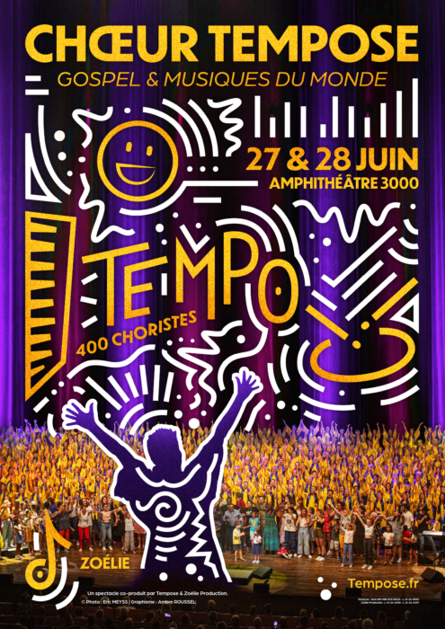 Affiche spectacle Tempo du choeur tempose